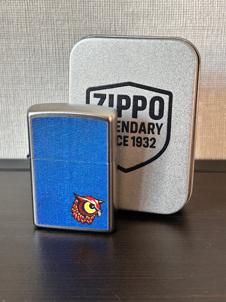 Zippo - L17-Bradford Owls Denim Zippo - Sem preço de reserva - Isqueiro - Aço #1.0