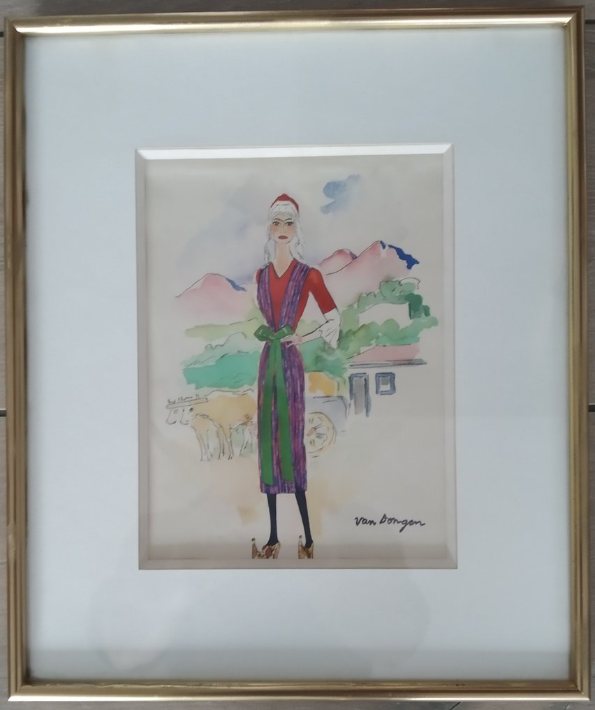Kees Van Dongen (1877-1968) - Sous le Signe de quelques jolies filles (1953) - Les Pyrénées #4.3