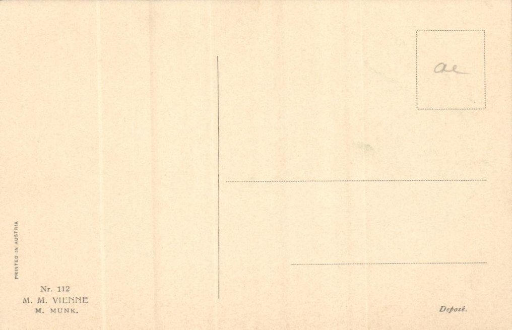 维也纳风景 - 有趣的收藏 - 出版者 M. Munk 维也纳 - 编号风景照片 - 明信片 (86) - 1900-1930 #1.0