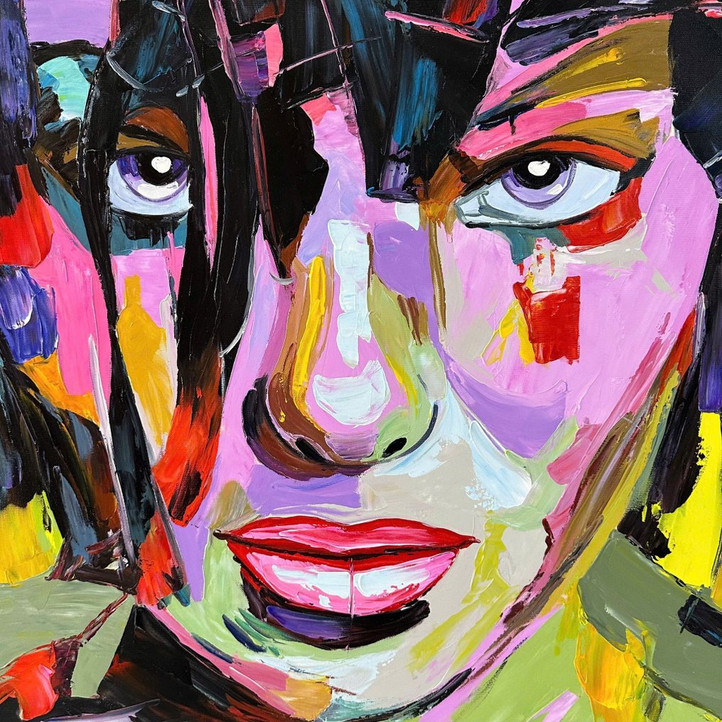 Tran Thi Thu Hien - Pop Punk 80 x 80 cm "Hommage au Pop art contemporain" #1.0