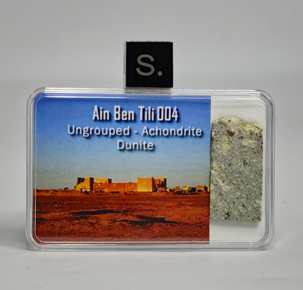 Dunite. Ain Ben Tili 004. Achondrite non classificata - 2.04 g - (1) #4.3