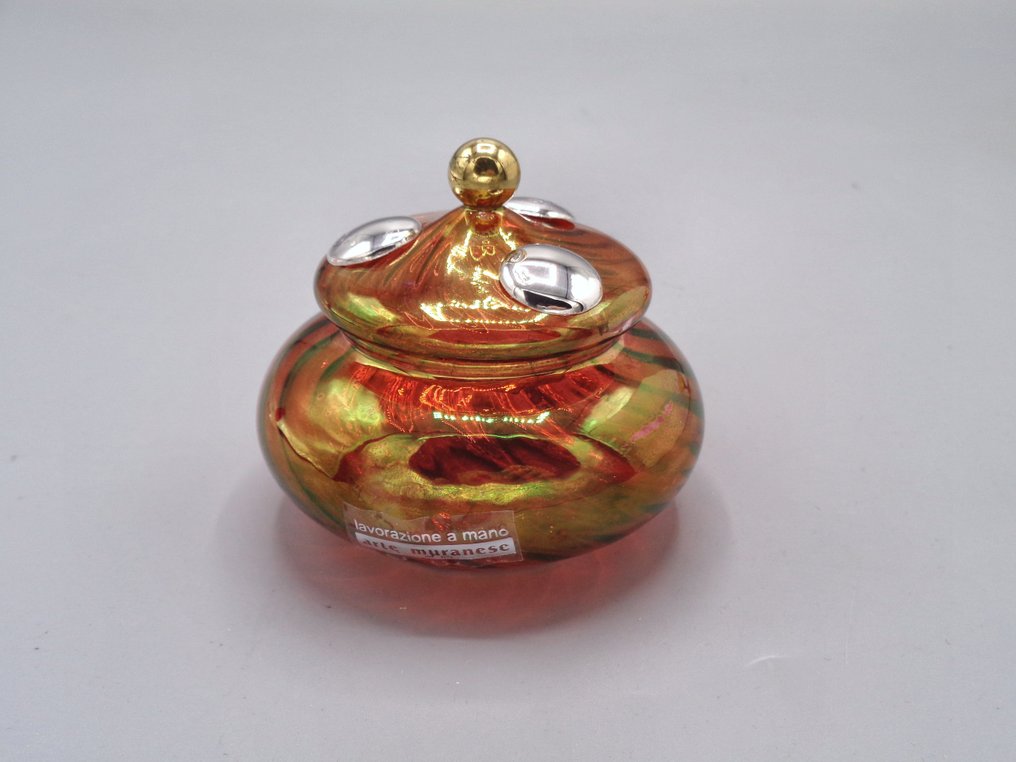 PG-MIANI Argenteria - Statuetta, miniature - 6 cm - .925 argento, e vetro di Murano soffiato #4.3