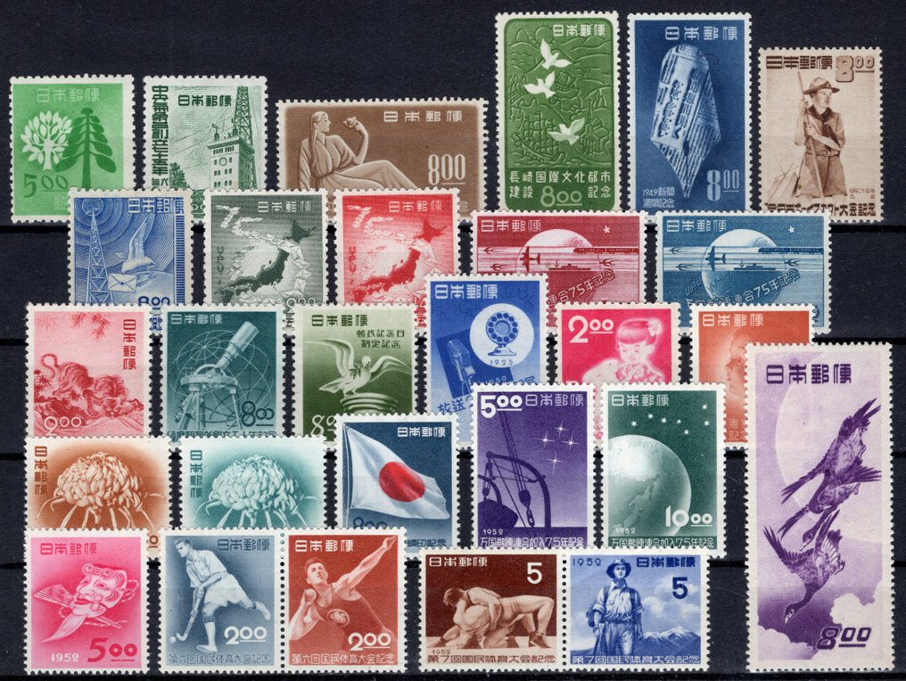 日本 1947/1955 - 美好的一局 **/MNH 支出 #2.1