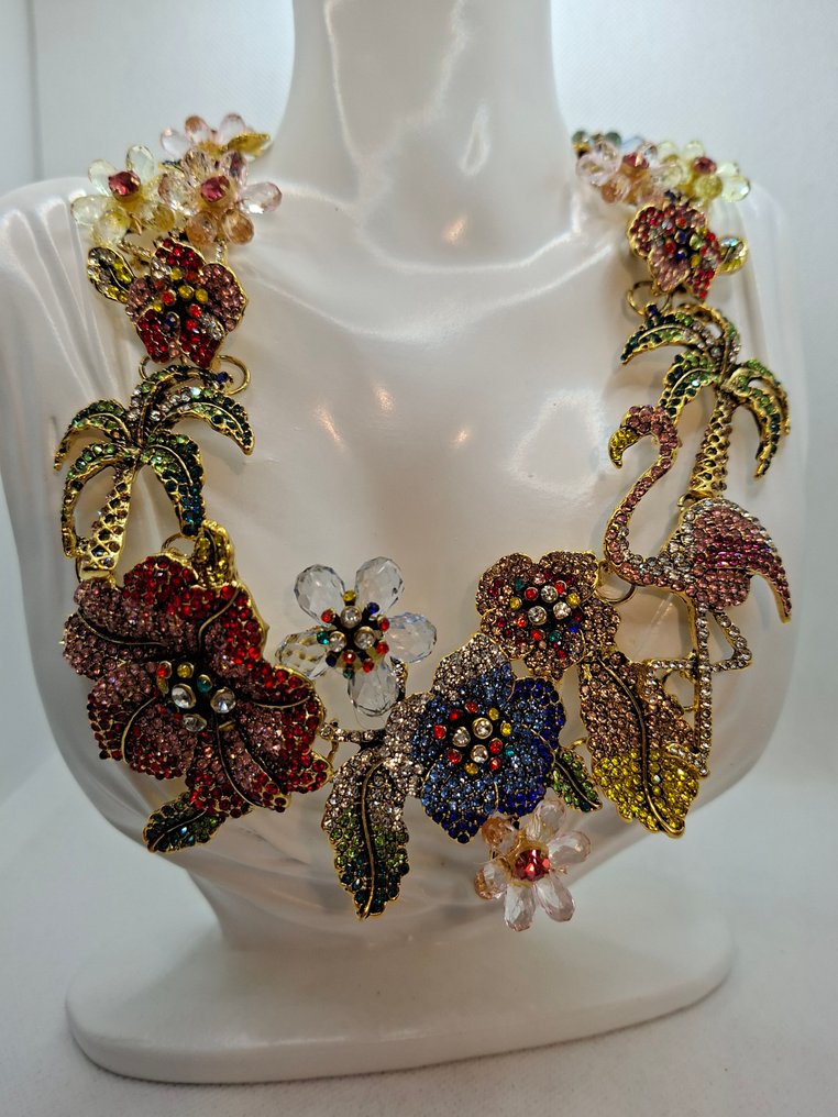 Chapado en oro - Collar - Excelnt Oscar d la Renta #1.0