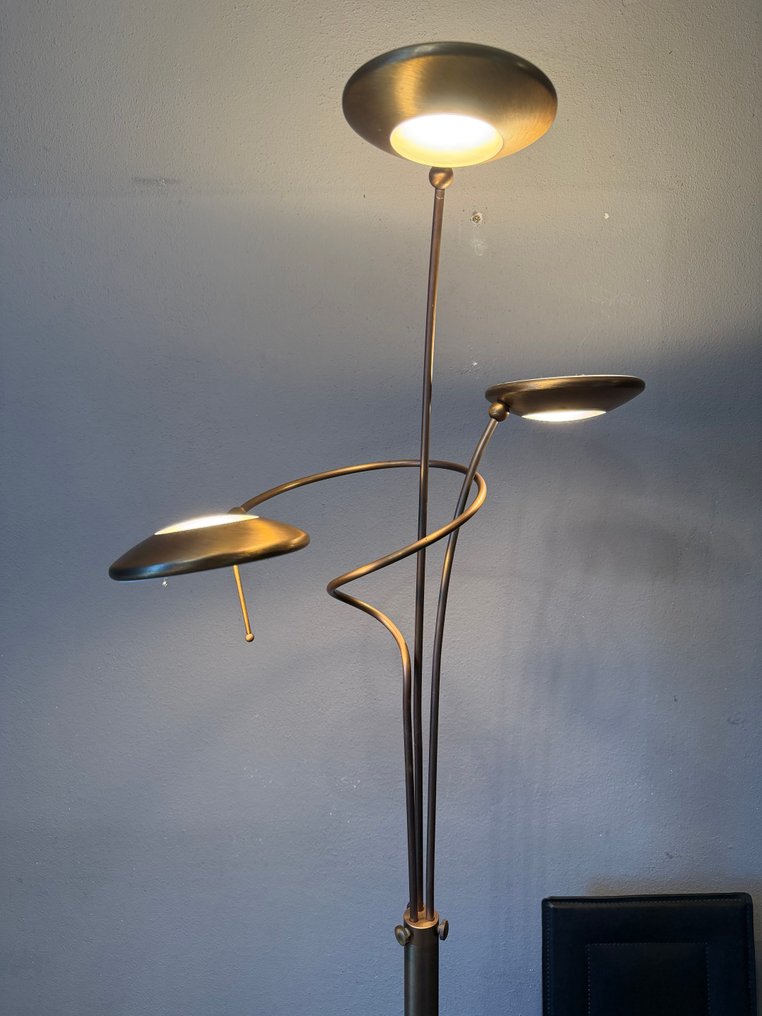 Steinhauer - Lampadaire - Verre, Laiton - Lampe de l'ère spatiale de UFO #1.0