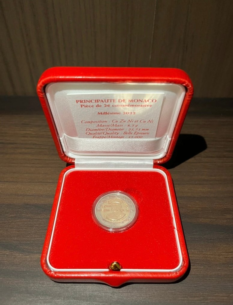 Monaco. 2 Euro 2022 "Albert Ier" Proof #1.0