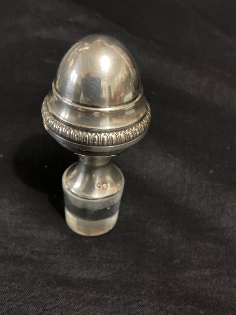 Poinçon Maitre Orfèvre J.S - Decanter - Incredibile caraffa o decantatore Poinçon Minerve 1er Titre - .925 argento #3.2