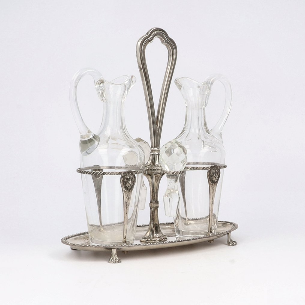 België ca. 1900 - Kit di ampolle per condimenti - .800 argento #1.0