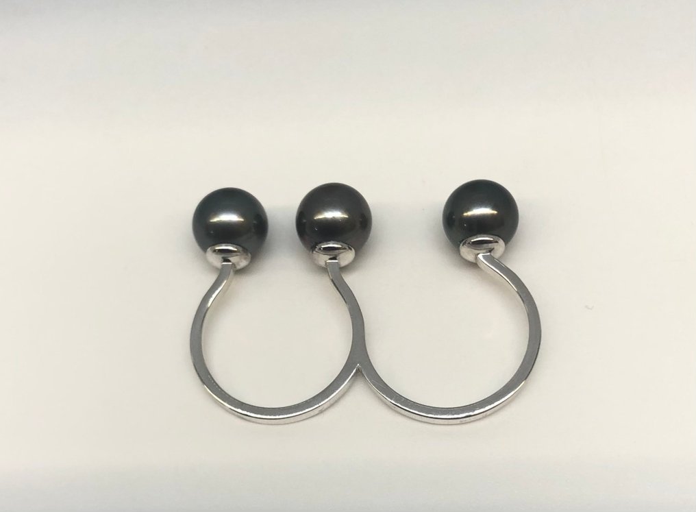 Δαχτυλίδι Μαργαριτάρια Ταϊτής - Λευκό Χρυσό 18K #3.2