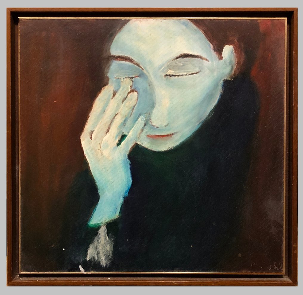 École Postcubiste (XX) - Main sur visage #2.1