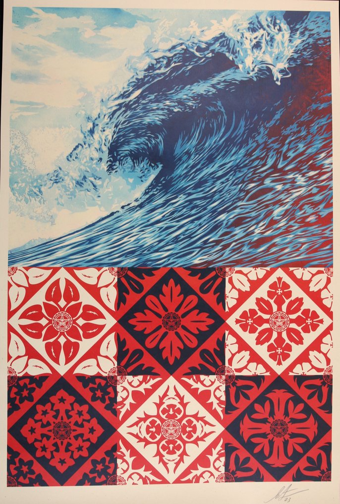 Shepard Fairey (OBEY) (1970) - Wave Of Distress SIGNED Offset Lithograph #1.0