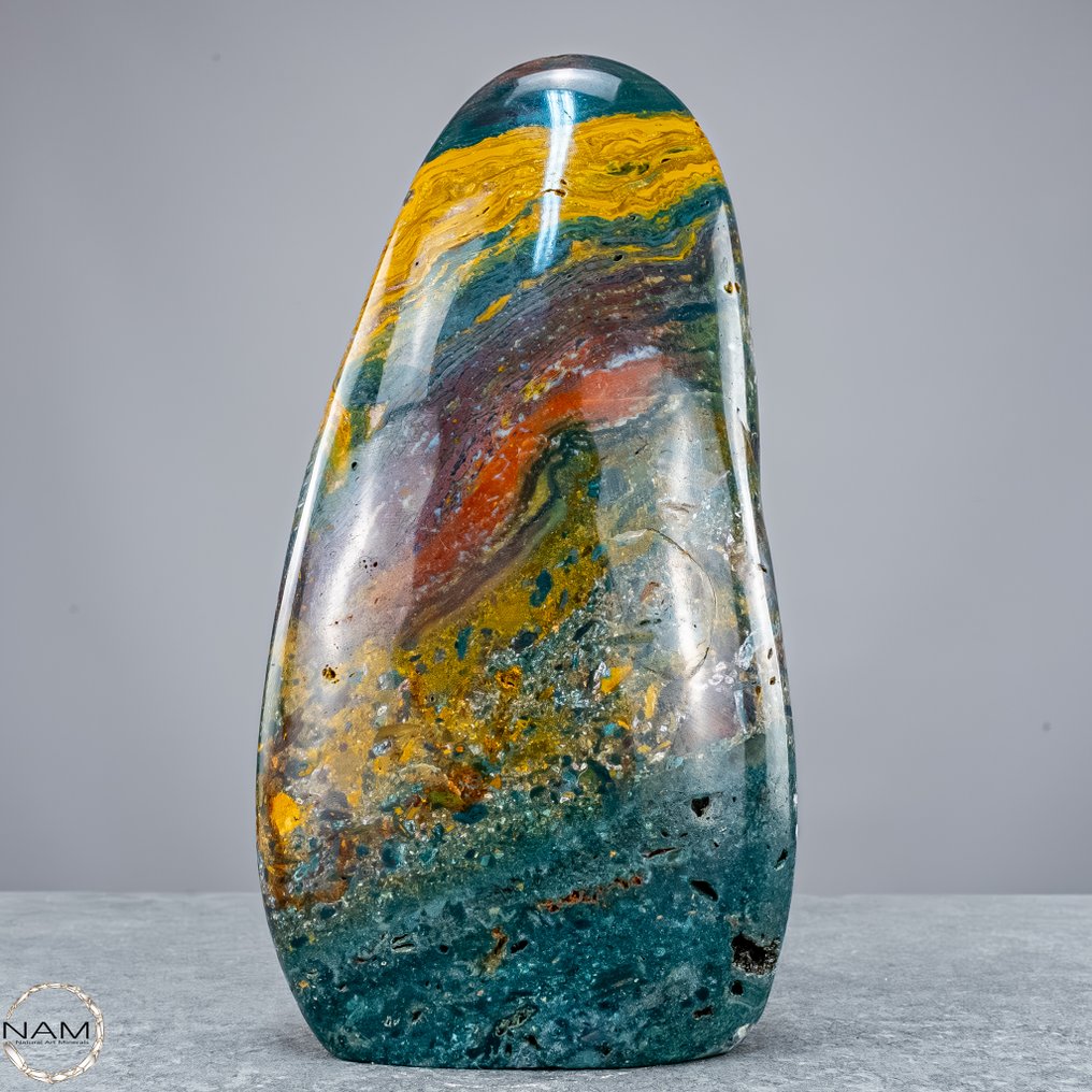 Φυσικό Πολύ Καλλιτεχνικό Ocean Jaspis και Agate. Ελεύθερη μορφή- 1811.33 g #1.0