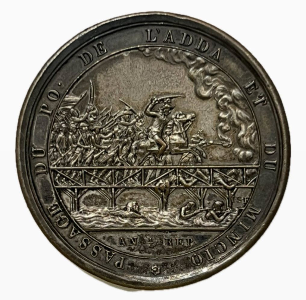 Frankreich. Medal 1796 (an 4), Salwirck. Passage du Pô, de l''Adda et du Mincio (Free Shipping Worldwide) #1.0