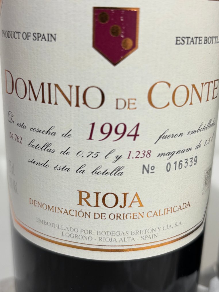 1994 Dominio de Conte - Ριόχα Reserva, DOC - 4 Bottles (0.75L) #3.2