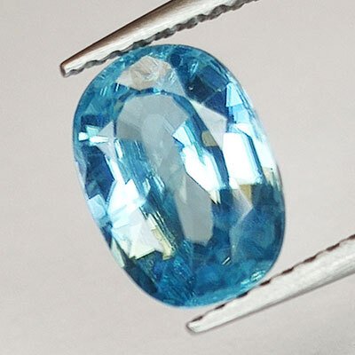 No reserve price Blue Zircon  - 2.51 ct - Antwerp Laboratory for Gemstone Testing (ALGT) #2.1