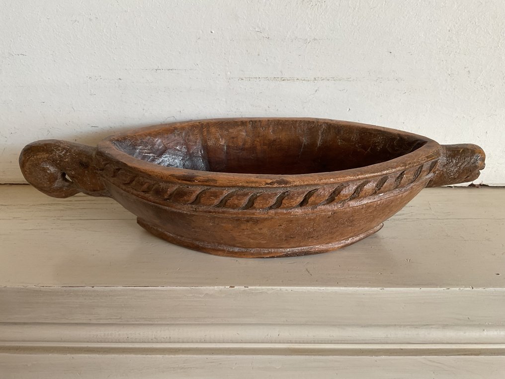 Un lot cu două vijle de opiu și o statuietă. - Lemn - India - Secolul al XVIII-lea și al XIX-lea #3.2