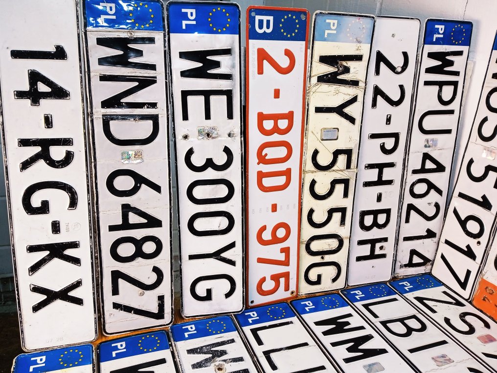 Plaque d'immatriculation (30) - OLD Number Plates - Vintage Car plates - 1990-2000 #2.1