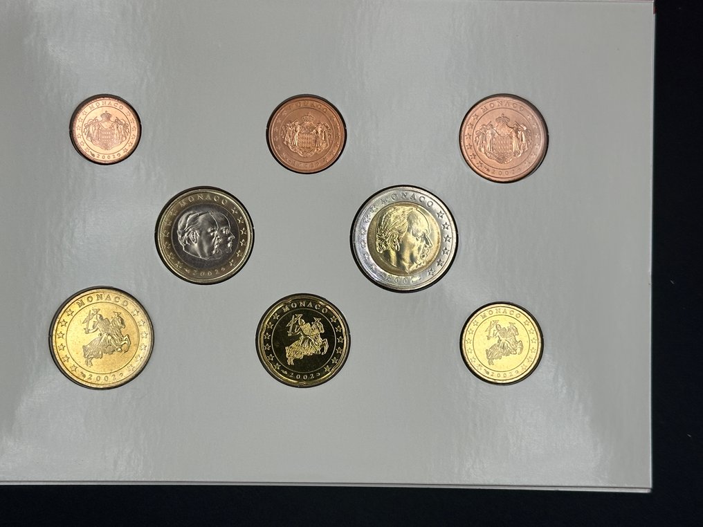 Monaco. Year Set (BU) 2002  (Utan reservationspris) #1.0