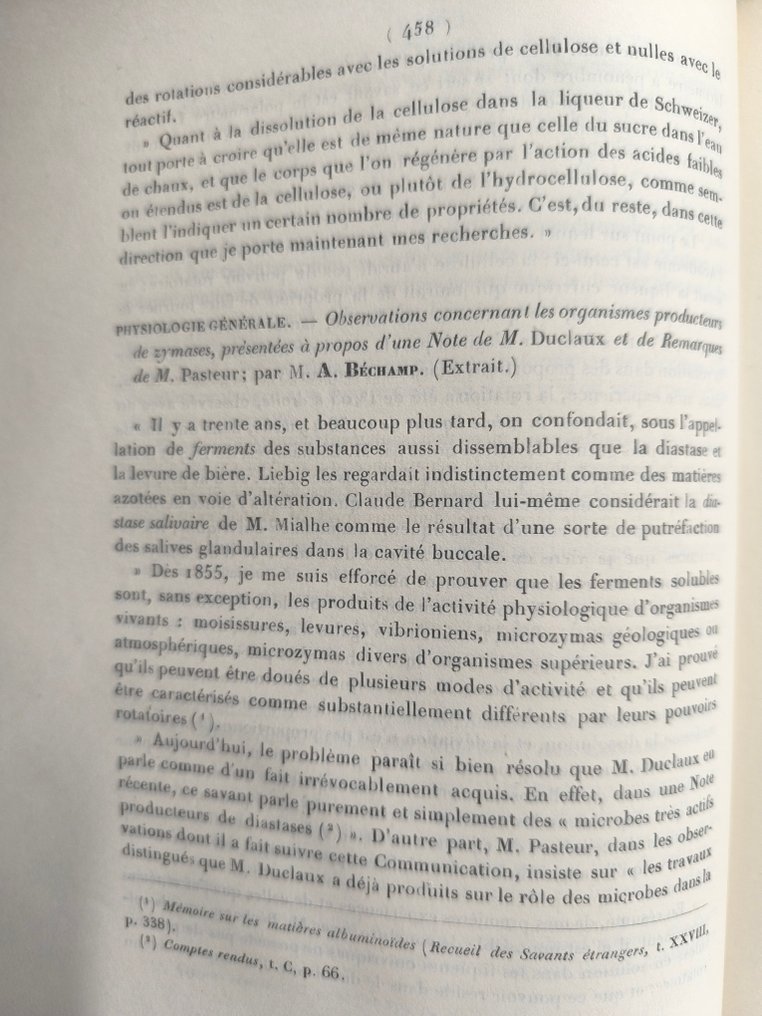 M.pasteur,M.Duclaux.A.Bechamp - Méthode pour prévenir la rage après morsure. Observation concernant les organismes producteurs de - 1885 #3.2