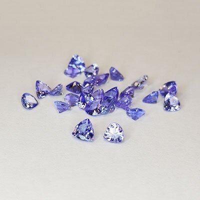 27 pcs  Blau, Violett Tansanit  - 6.40 ct - Antwerp Laboratory for Gemstone Testing (ALGT) #2.1