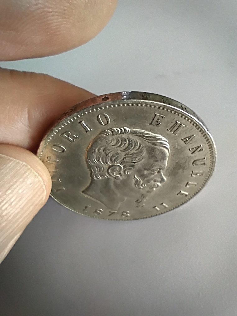 義大利王國 Vittorio Emanuele II. 5 Lire 1878 Roma #4.3