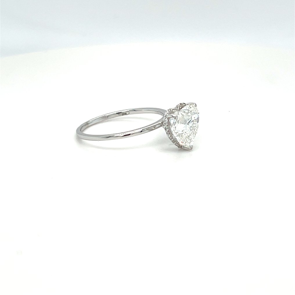 Fără preț de rezervă - Inel - 14 ct. Aur alb - 3.00ct. tw. Diamant (Cultivat în laborator) - Diamant #1.0