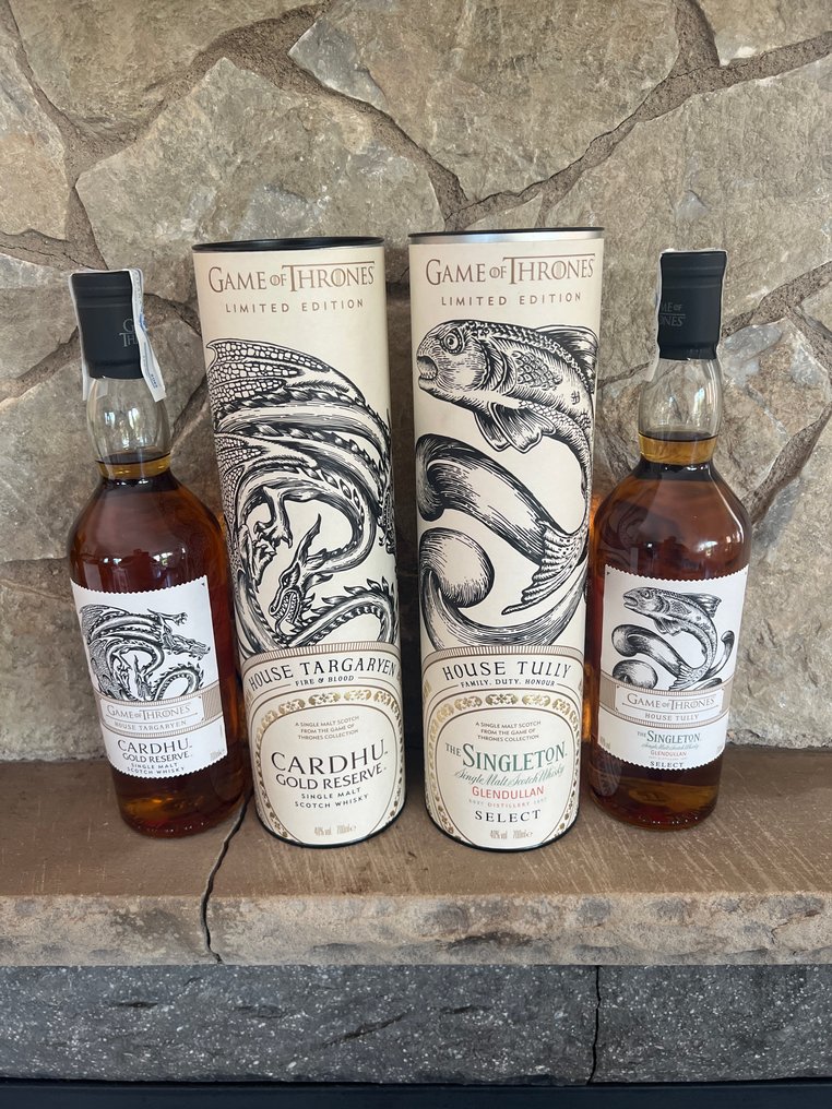 Cardhu Gold Reserve + The Singleton of Glendullan Select - Game of Thrones - 70 cl - 2 flasker #1.0