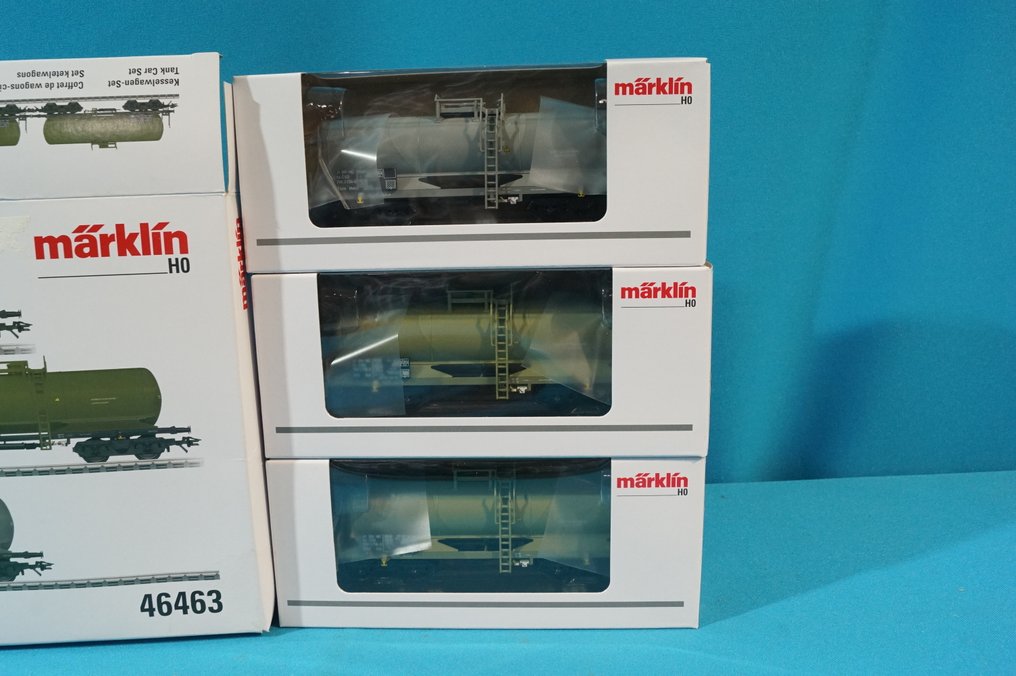 Märklin H0 - 46463 - Carrozza merci di modellini di treni (1) - Set di carri cisterna - CSZ #2.1