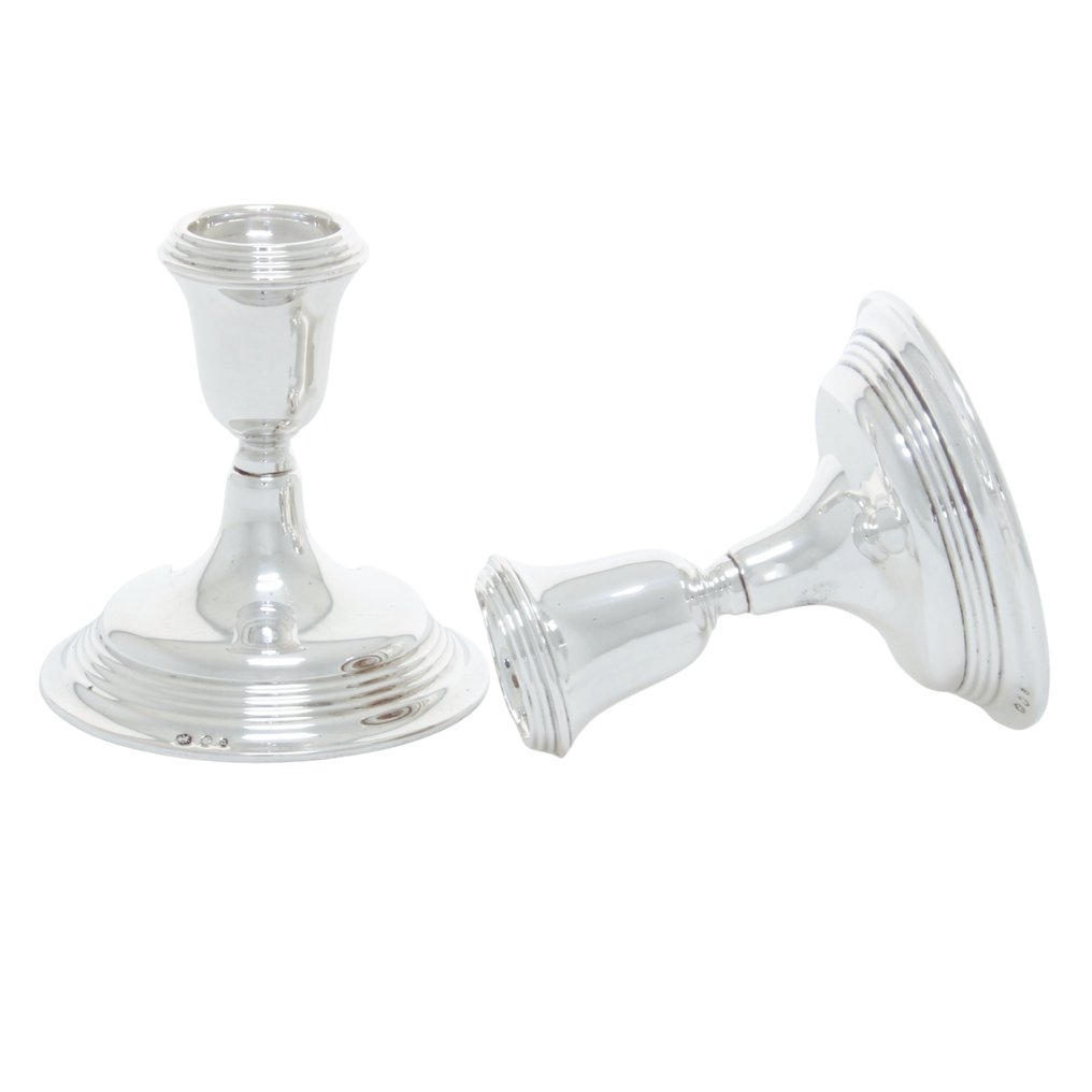 C.F. Wewer, Utrecht - Candeliere (2) - .835 argento - Zilveren Kandelaar 1962 #1.0