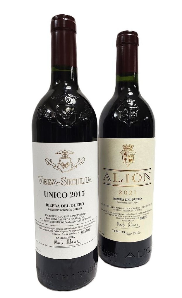 2015 Bodegas Vega Sicilia, Único & 2021 Alión - Ρίμπερα ντελ Ντουέρο Gran Reserva, Reserva - 2 Φιάλη (0,75L) #1.0