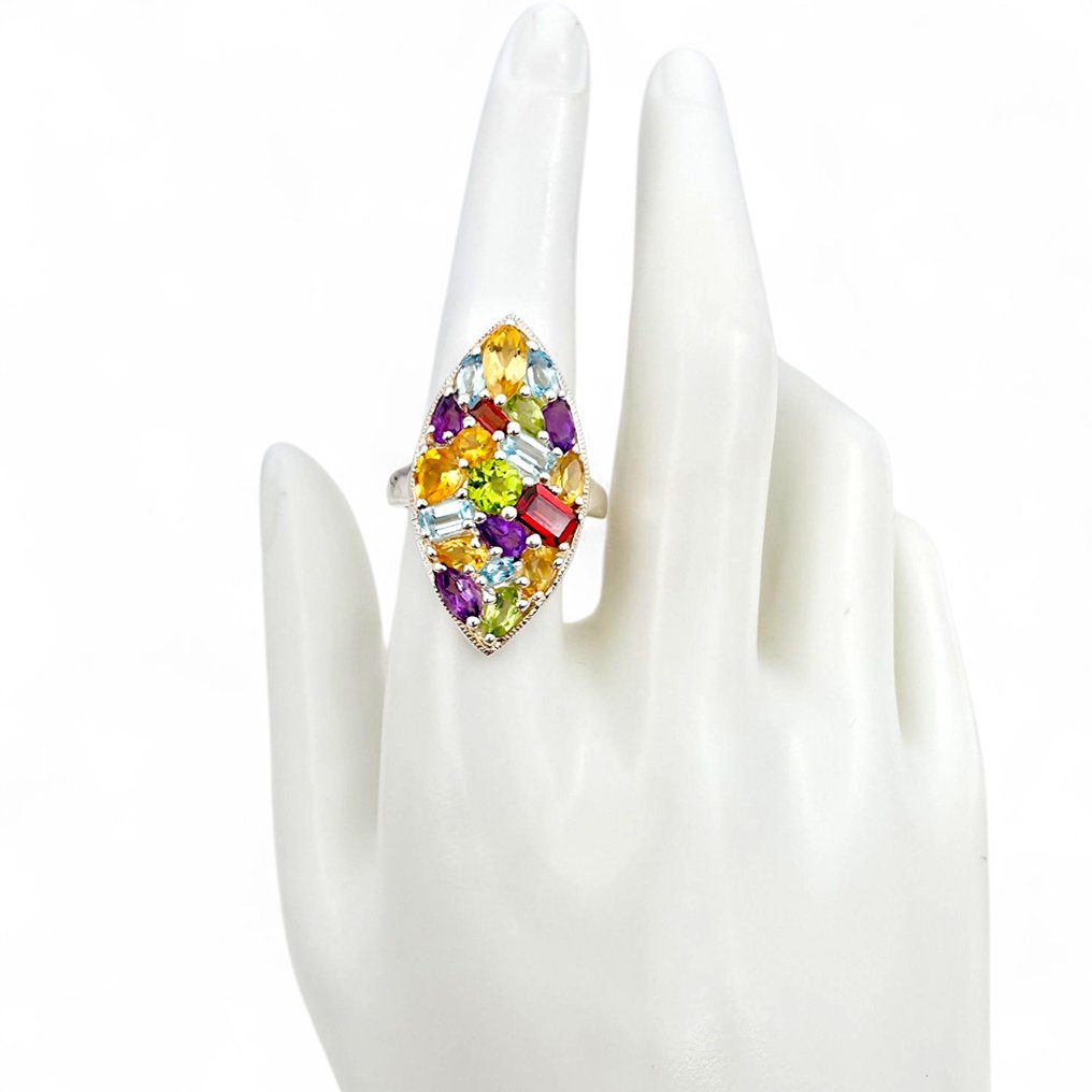 没有保留价 - 戒指 银 - (认证) #4.3