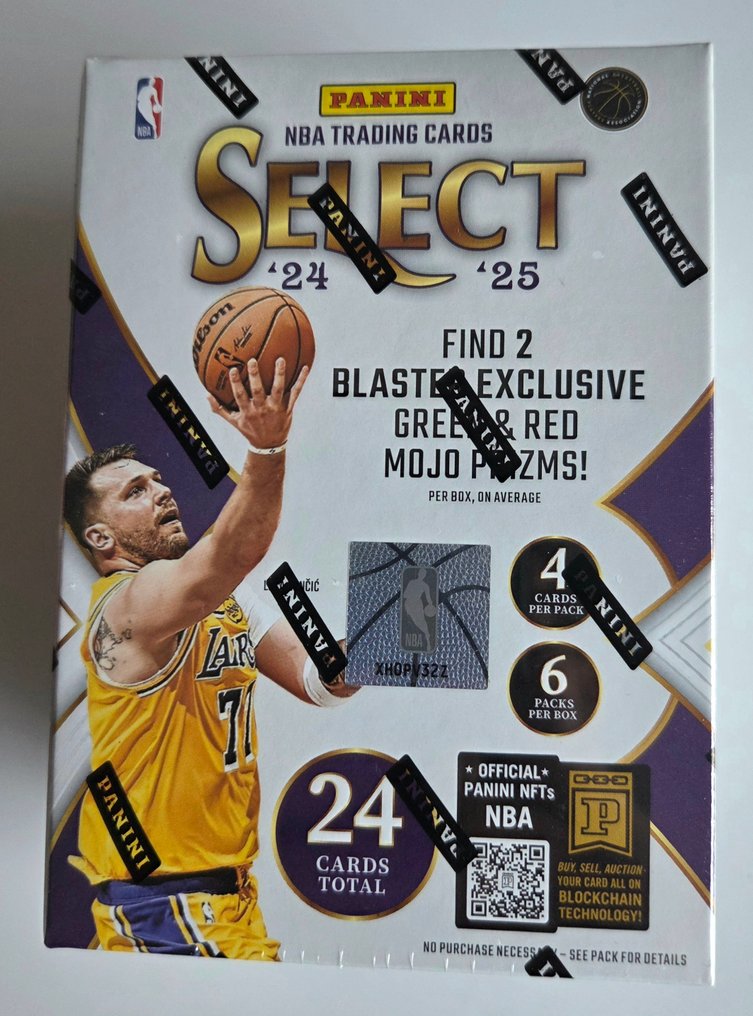 2024/25 Panini Select Luka Doncic Parallel card, Insert card, Blaster exclusive - 1 Sealed box - Mint (M) #1.0