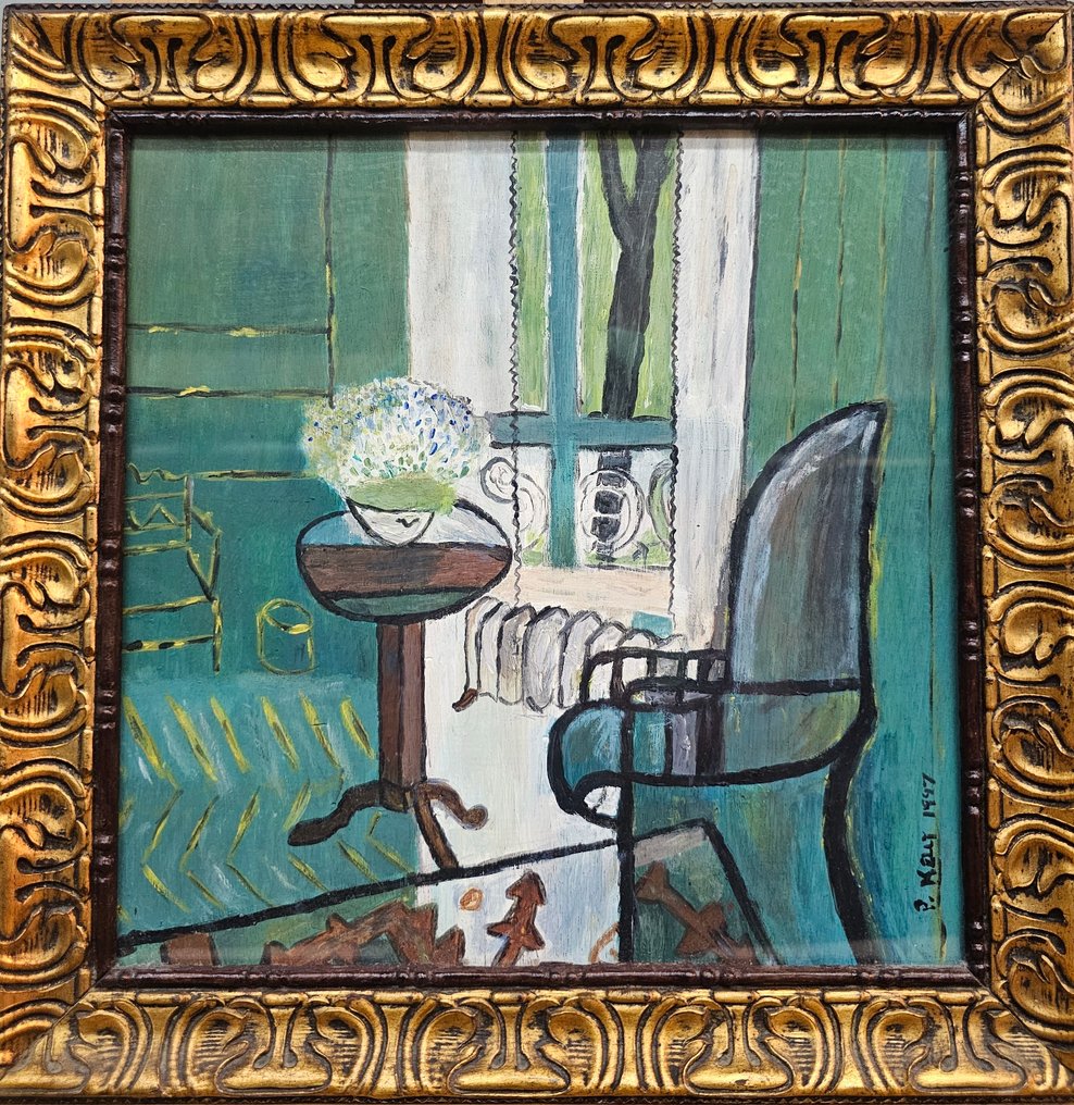 Philip Kelly (1950–2010) - NO RESERVE - Interior with green window #1.0