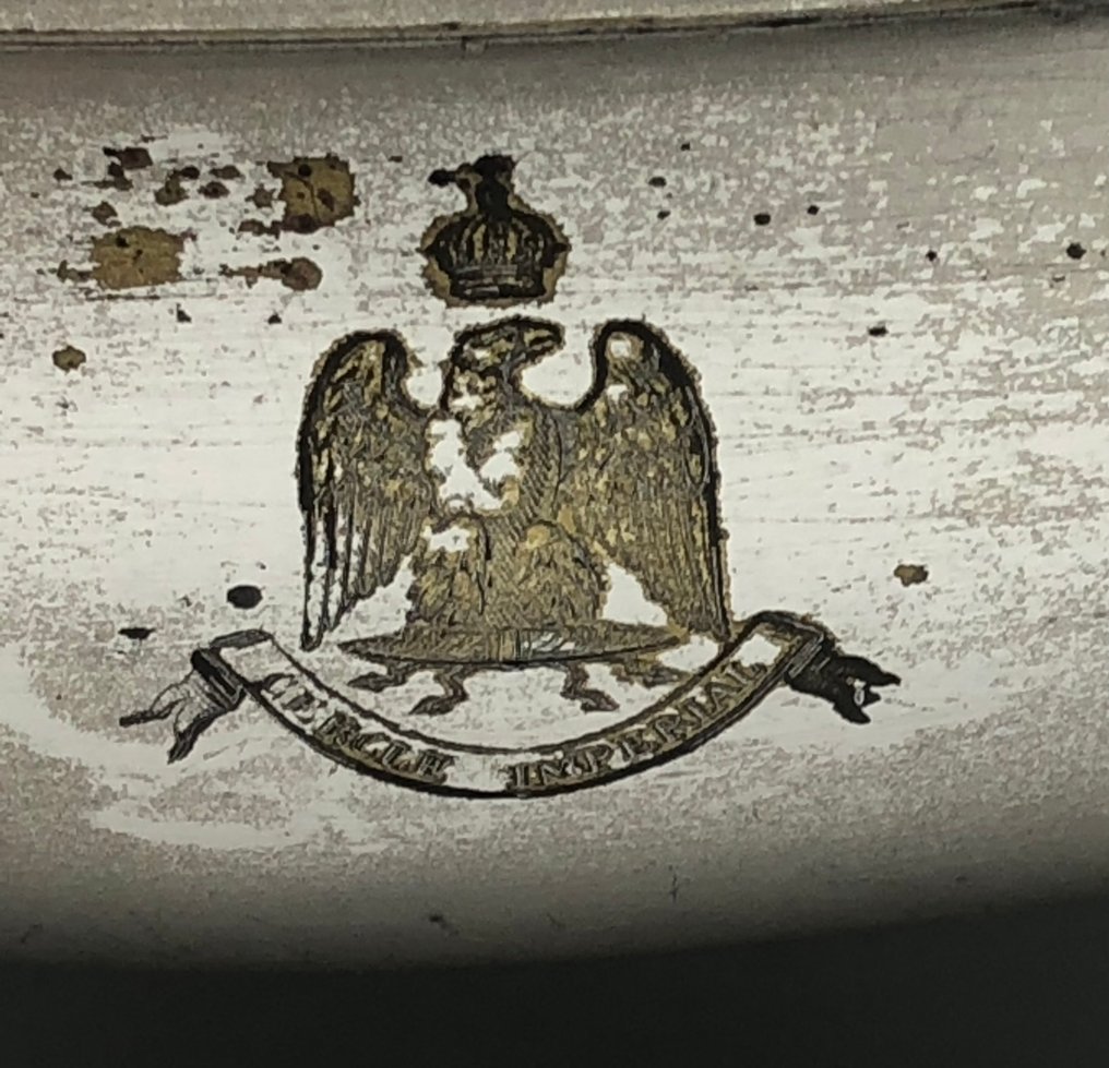 Christofle - Piatto - Placcato argento - Riscalda piatto Armes Cercle impérial - Napoléon III #3.2