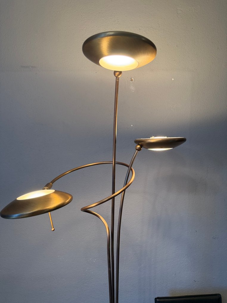 Steinhauer - Lampadaire - Verre, Laiton - Lampe de l'ère spatiale de UFO #3.2