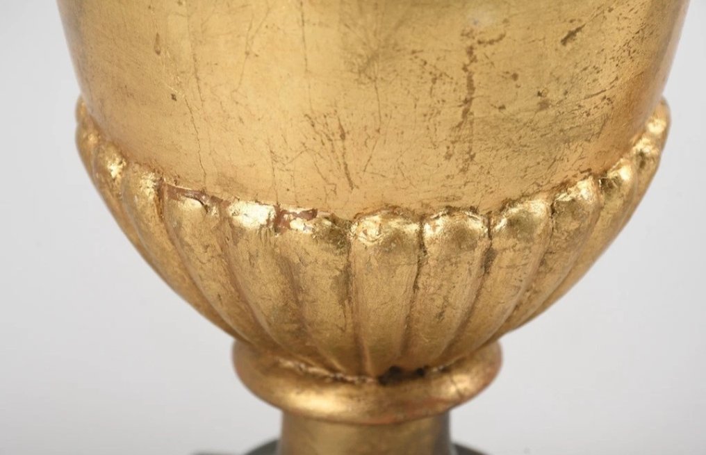 Par gamle palmeporter - 25 cm (2) - Gullblad - 1750-1800 #4.3