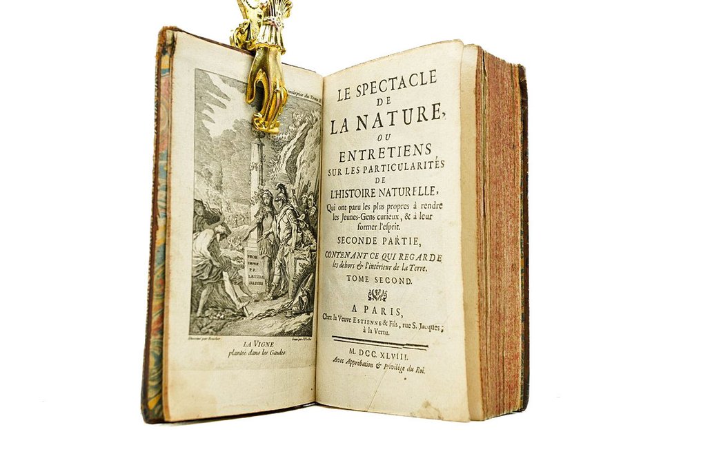 Abbé Pluche - Le Spectacle de la nature - Seconde partie concernant ce qui regarde les dehors & l'intérieur de la - 1748 #2.1