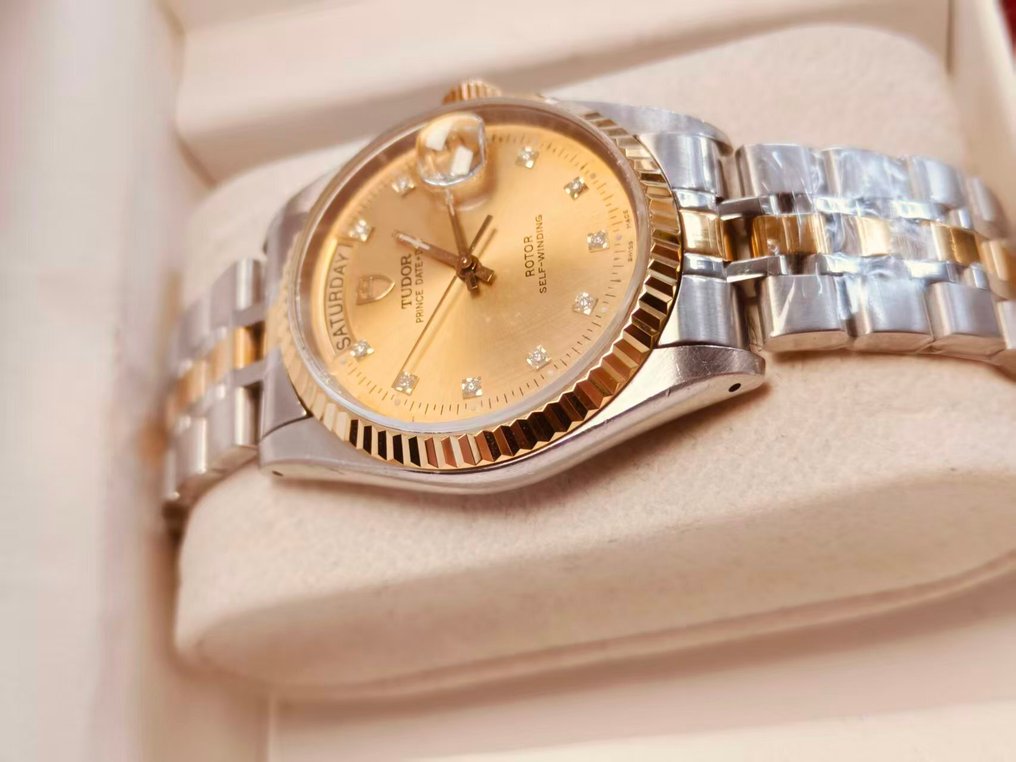 Tudor - Prince Date Day - Sem preço de reserva - 76213 Champagne Dimond Dial - Homem - 2000-2010  #4.3