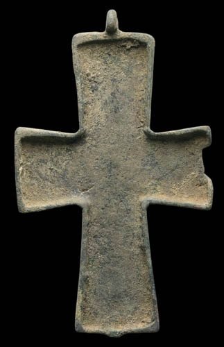 Βυζαντινή Μενταγιόν από μπρούντζο με μεγάλη εικόνα του Χριστού, με τα χέρια υψωμένα και προσευχόμενος, 98 mm. Σταυρός - 98 mm  (χωρίς τιμή ασφαλείας) #1.0