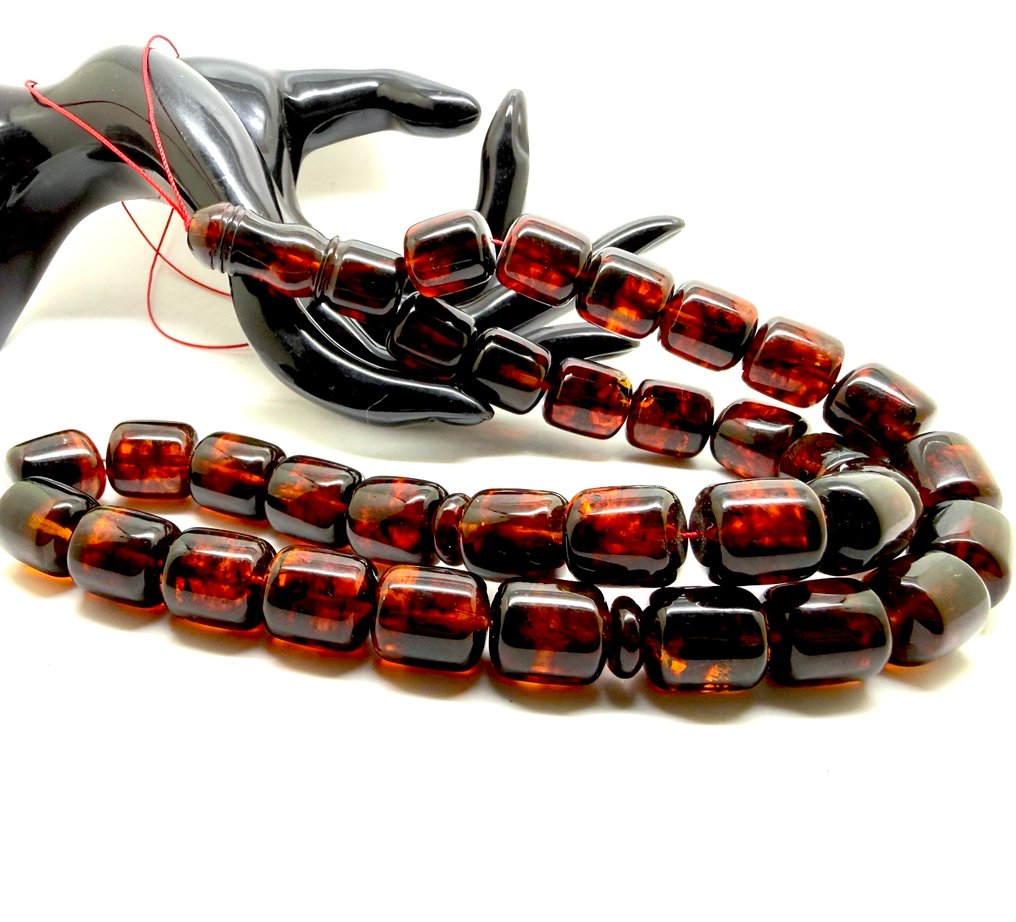 Βαλτικά κεχριμπάρι Tesbih misbaha προσευχητικά κομπολόγια 80 γραμμάρια. - Κεχριμπάρι - Baltic amber - succinite #1.0