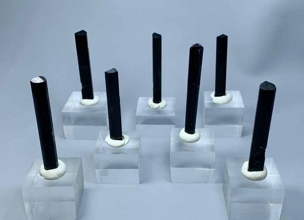 Tourmaline 水晶 - 高度: 62 mm - 闊度: 5 mm- 48 g - (7) #1.0