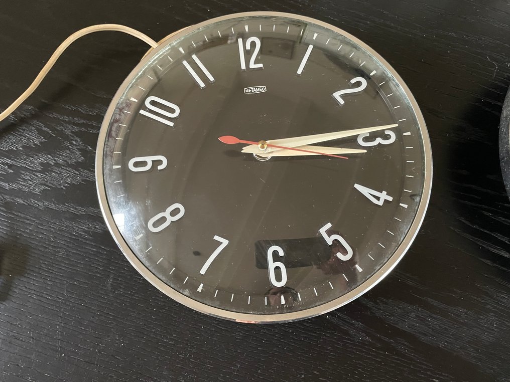 四个墙钟和三个带闹钟功能的台钟 - Metamec - 老式 塑料 - 1950-1960 #2.1