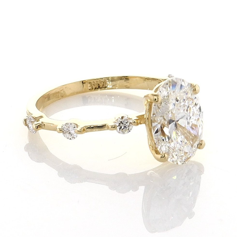 Nincs minimálár - Gyűrű - 14 kt. Sárga arany - 2.35ct. tw. Gyémánt (Laboratóriumban előállított) - Gyémánt - E VVS2 IGI Certified #1.0