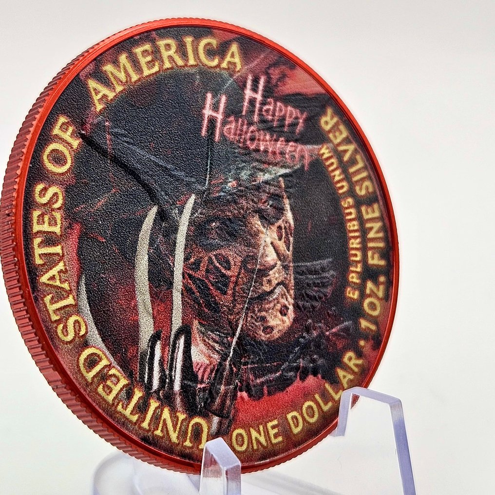 Förenta staterna. 1 Dollar 2025 American Silver Eagle – “Claws of Fear”, 1 Oz (.999) #2.1