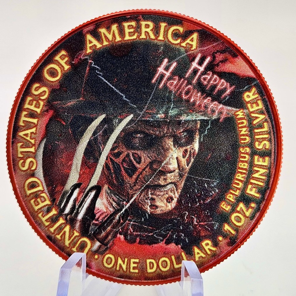 Förenta staterna. 1 Dollar 2025 American Silver Eagle – “Claws of Fear”, 1 Oz (.999) #1.0