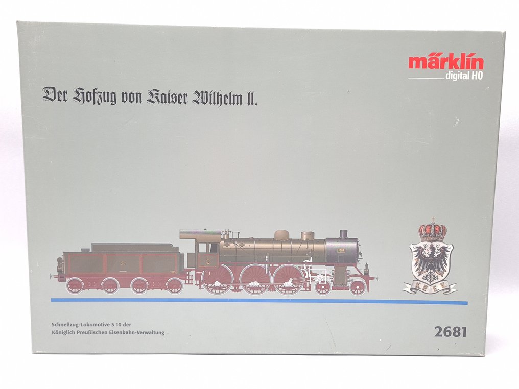 Märklin H0 - 2681 - Damplokomotiv med tender (1) - S10 'Der Hofzug Der Kaiser Wilhelm II' - KPEV #1.0