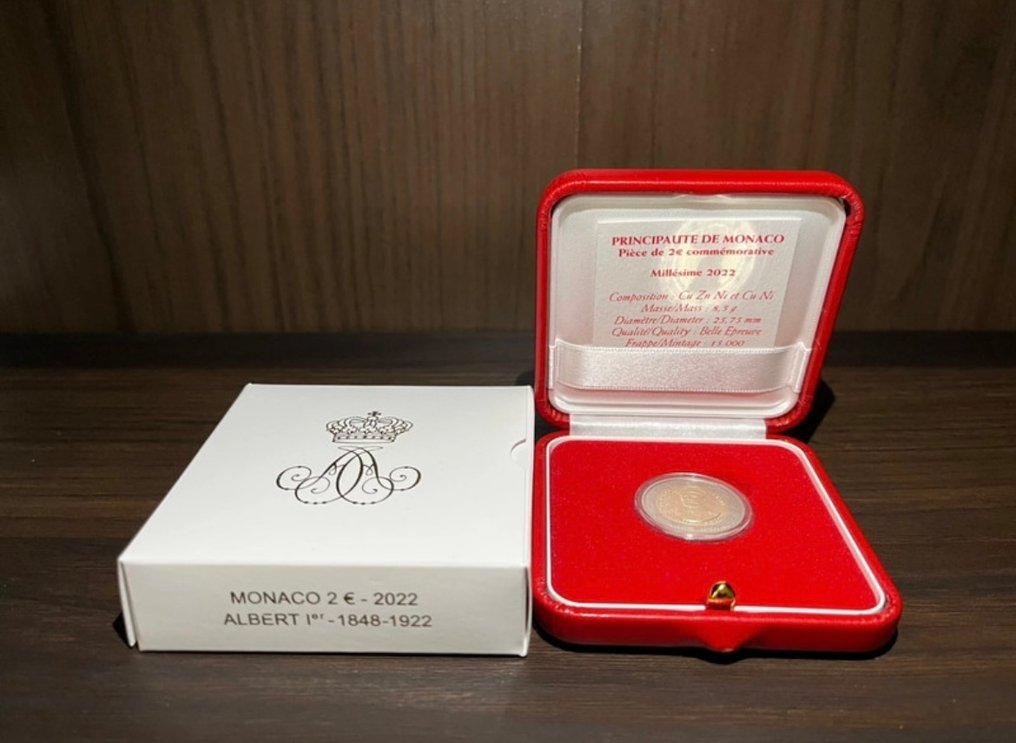 Monaco. 2 Euro 2022 "Albert Ier" Proof #3.2