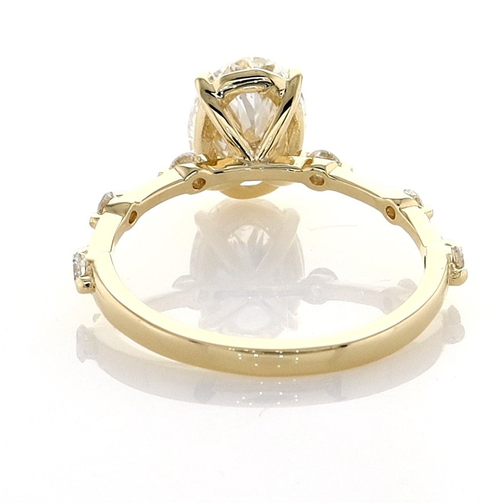 Nincs minimálár - Gyűrű - 14 kt. Sárga arany - 2.35ct. tw. Gyémánt (Laboratóriumban előállított) - Gyémánt - E VVS2 IGI Certified #3.2