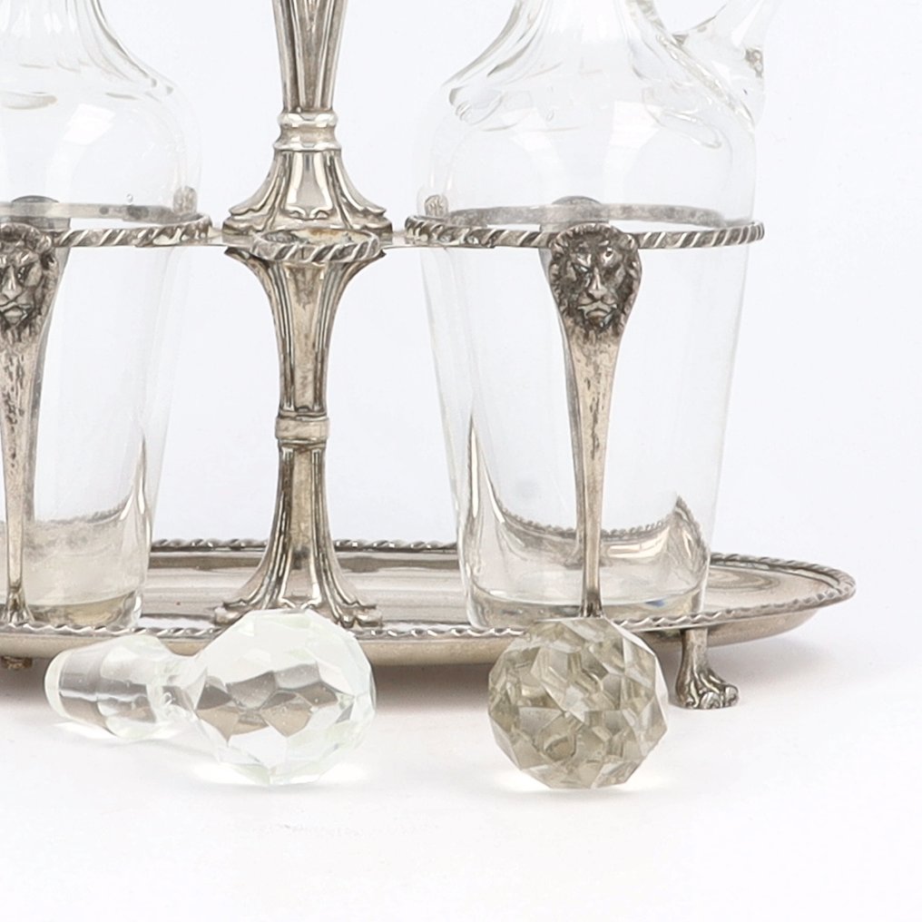 België ca. 1900 - Kit di ampolle per condimenti - .800 argento #4.3