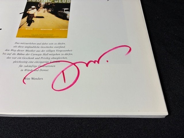 SIGNED; Wim Wenders, Donata Wenders - Buena Vista Social Club (SIGNED by BOTH + DRAWING, SUPER FRESH) - 1999 #4.3